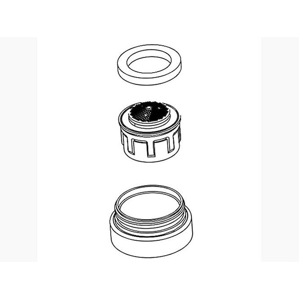 Kohler Kit, 0.5 Gpm Aerator Kit 1249046-CP - main